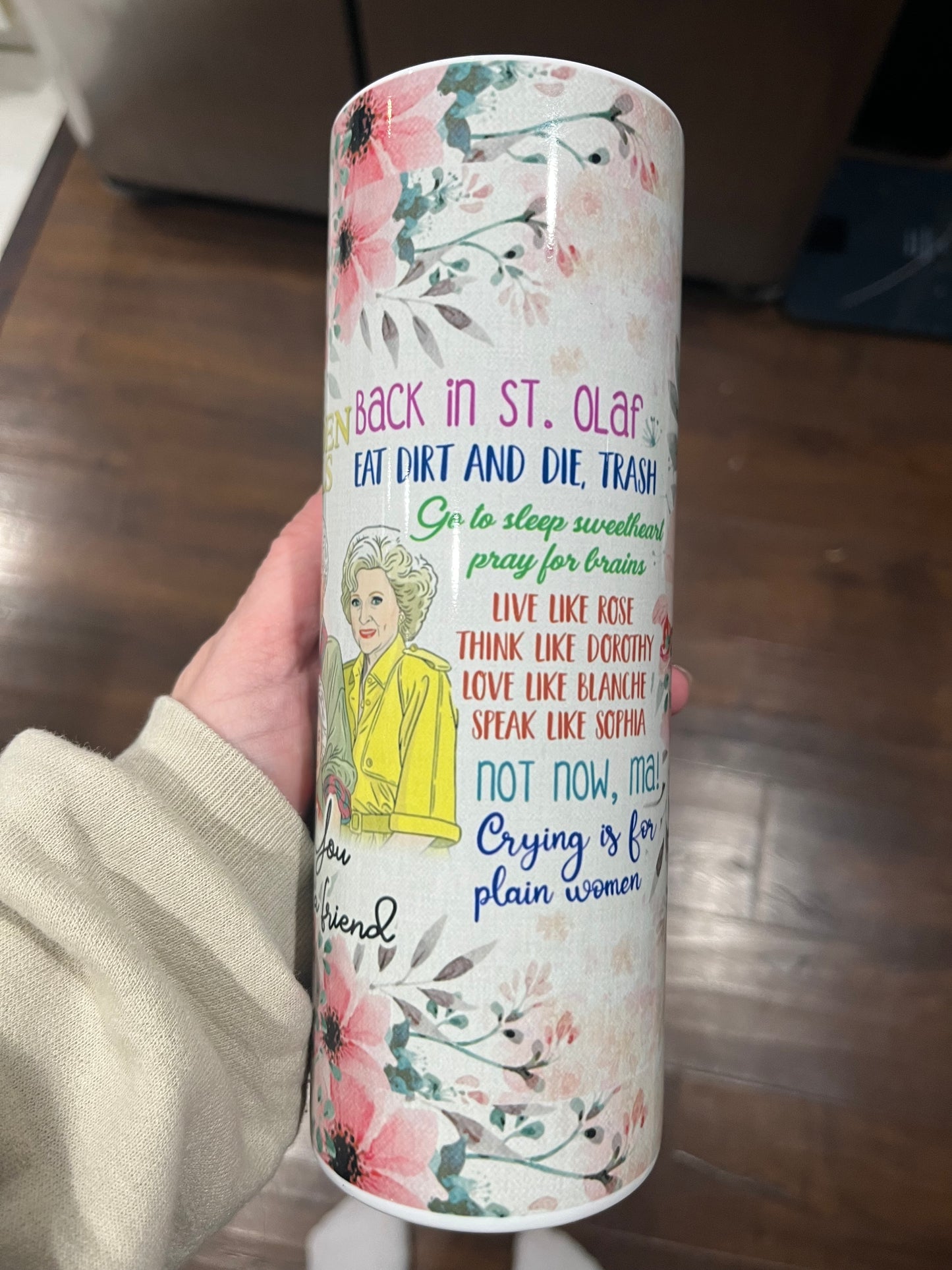 Thank you for being a friend golden girls 20oz tumbler