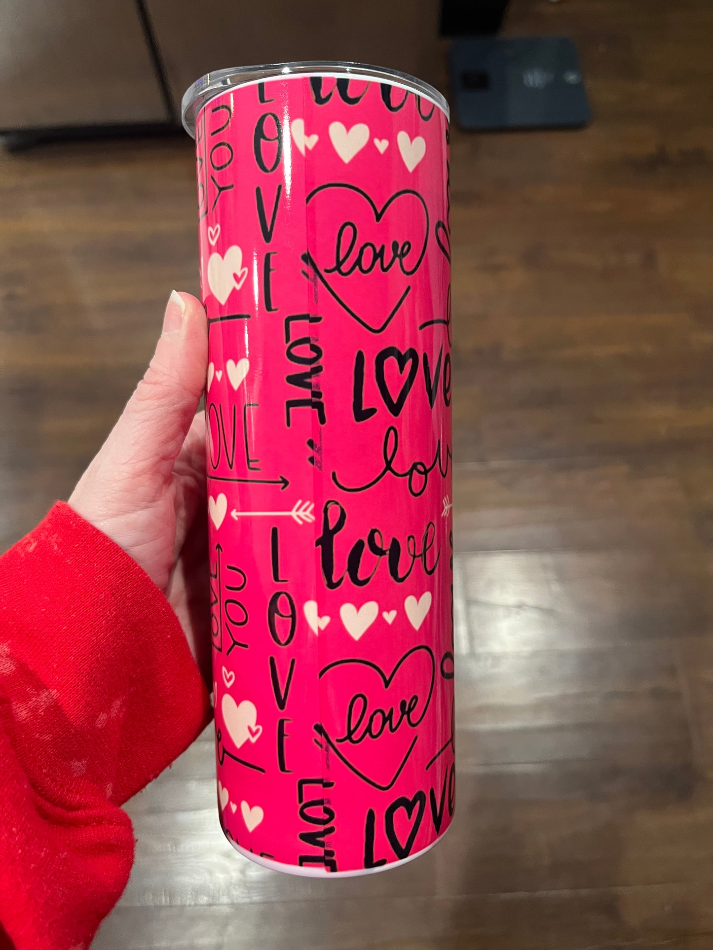 Pink Love 20oz stainless steel tumbler