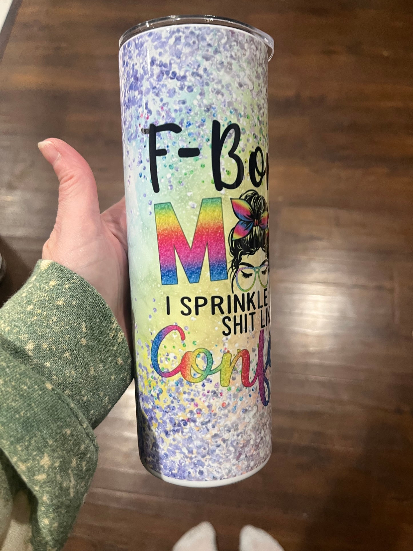 Fbomb mom 20oz stainless steel tumbler