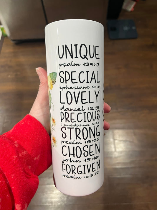 God says you are 20oz stainless steel tumbler