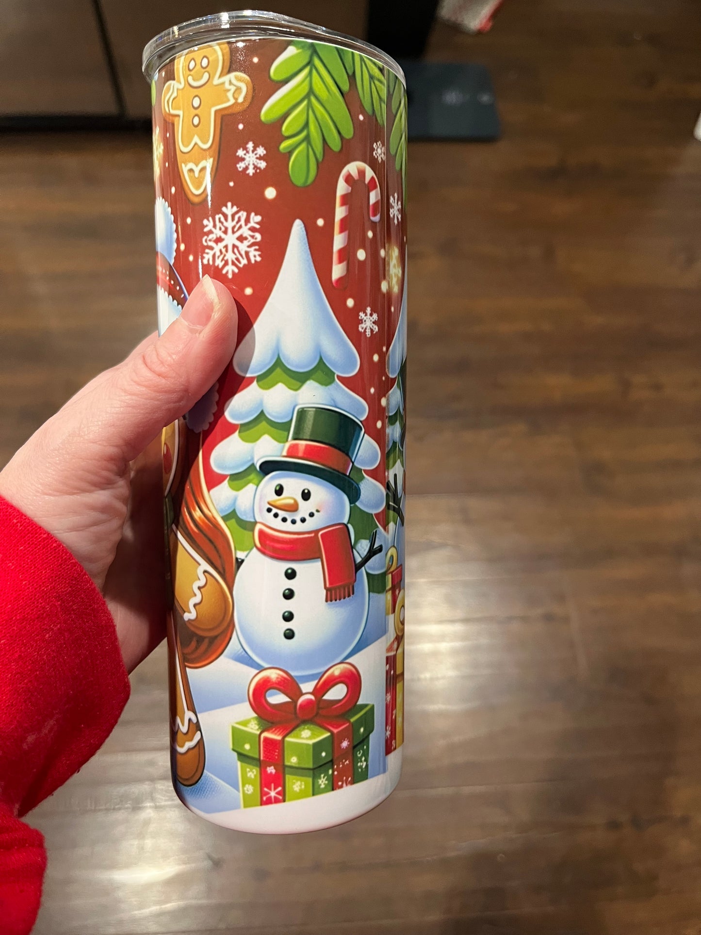 Gingerbread family 20oz stainless steel tumbler